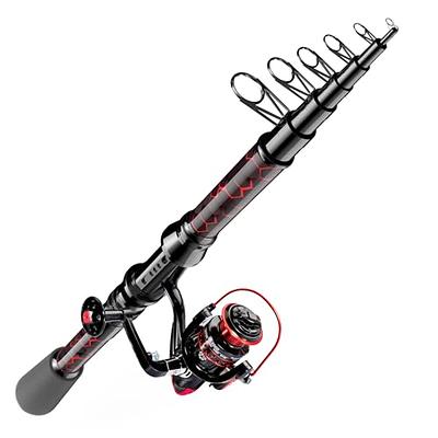 T-ZACK Spinning Fishing Rod, 7'2'' Medium/Fast Action/One Piece, with 40t  Toray Carbon Blank, Fuji Setting, Tournament Performance, Ultra Light Bass  Fishing Pole - Yahoo Shopping