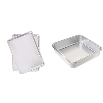 Nordic Ware Natural Aluminum Commercial Cake Pan with Lid, Rectangle Pan  with Lid Silver, 9 x 13