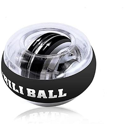 Auto-Start Power Gyro Ball, Metal Ball Center,Hand Wrist Forearm Trainer  and Fingers Grip Strengthener for Exercise Joint and Muscle with LED Lights