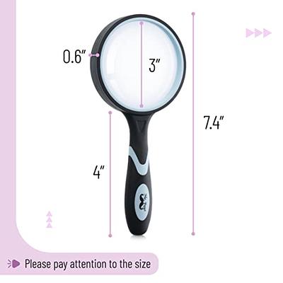 GLEAVI 1pc Handheld Magnifying Glass Magnifying Glass with Light Handheld  Magnifier Illuminated Magnifying Glass Old People Magnifiers Reading  Magnifiers Led Magnifying Glass Lens Pocket - Yahoo Shopping