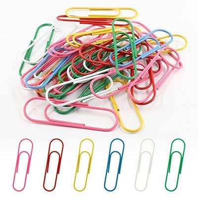 Super Large Vinyl Coated Paper Clips, 30 Pack 4 Inch Assorted Color Jumbo  Paper Clip Holders, Colorful Giant Large Sheet Holders For Files, Papers,  Of
