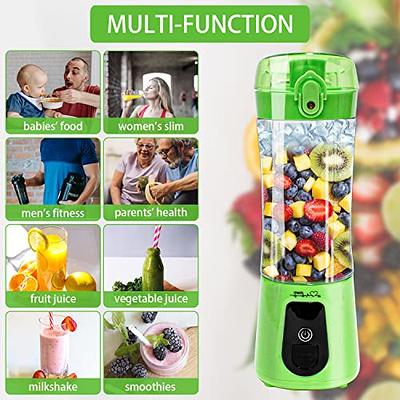 Green Rechargeable Portable Electric Juice Blender Multi