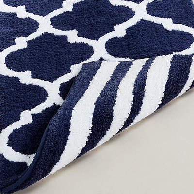 Better Trends 2 Piece Trier Bath Rug Set - Blue