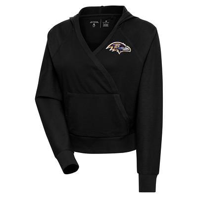 Baltimore Ravens Antigua Women's Victory Logo Pullover Sweatshirt -  Heathered Gray