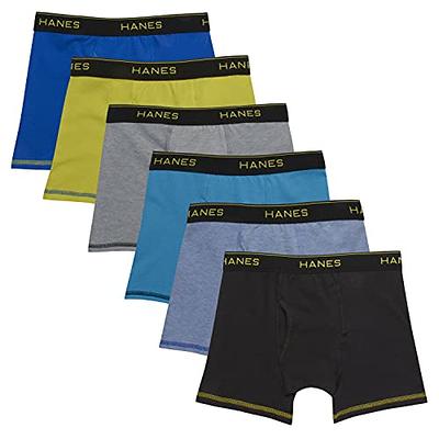 Hanes Originals Men's Underwear Trunks, Moisture-Wicking Stretch Cotton,  6-Pack 