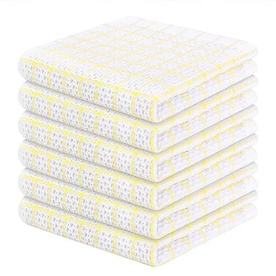 Fintale 100% Cotton Dish Cloths - Soft, Super Absorbent and Lint Free Dish  Towels for Kitchen - Perfect for Drying and Washing Dishes - 6 Pack  (Lattice Designed, Teal) - 12 x 12 Inches - Yahoo Shopping