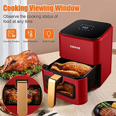  Air Fryer,8L Electric Hot Air Fryer Oven Cooker with 7 Preset  Menus,Led Digital Touchscreen,Timer and Temperature Control for Healthy Oil  Free&Low Fat Cooking,Non-Stick : Everything Else