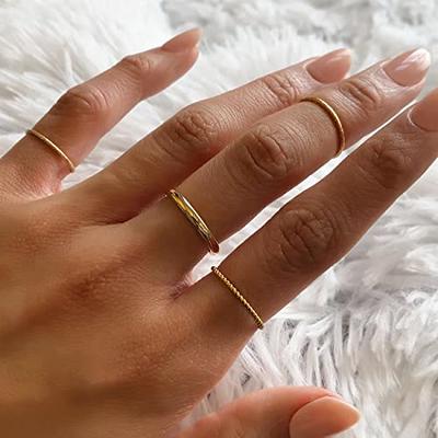 14kt Gold Filled Thin Gold Ring, Midi Ring, Stackable Ring Gold