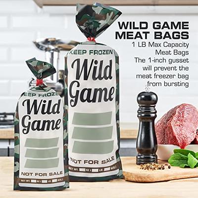 Aussio (150-Pack) Wild Game Meat Bags (1 Lb Capacity) - 10.5 x 4.25 with  1 Gusset - Polyethylene Bags for Ground Wild Meat Freezer Storage -  Compatible with All Meat Grinders - Yahoo Shopping