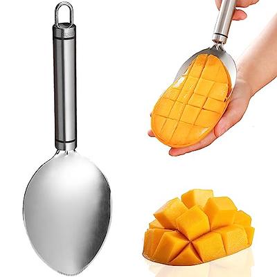 TOPUUTP Stainless Steel Watermelon Cutter Knife with Melon Baller Scoop  Fruit Decoration Carving Knife For DIY Cutting And Scooping Watermelon  Cantaloupe Ice Cream (Slicer Cutter Knife) - Yahoo Shopping