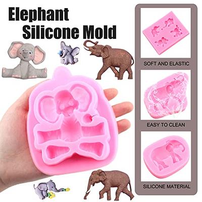 Cute Elephant Silicone Molds Mini Elephant Chocolate Mold for