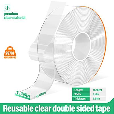 Bakulala 72 Pack Double Sided Tape Squares for Acoustic Foam, Heavy Duty  Wall