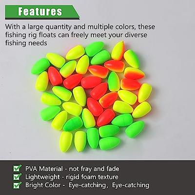 30 Pack Oval Foam Floats: Trout Floats, Strike Indicators & More - Perfect  for Fly Fishing, Pompano, Walleye, Catfish & Crawler Harness Bead Stopper S