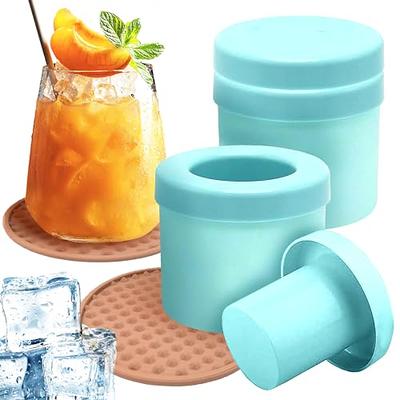 2 Pieces of Silicone Ice Cube Molds, Cylinder Silicone Ice Cube