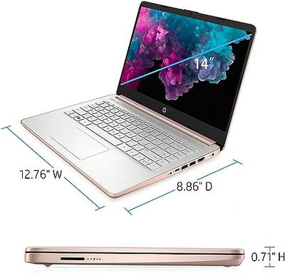HP Laptop, 14 Ultral Light Laptop for Students and Business, Intel Celeron  Quad-Core N4120, 16GB RAM, 64GB eMMC+256GB Micro SD, Wi-Fi, Bluetooth,  Webcam, Windows 11 Home in S Mode, Pink 