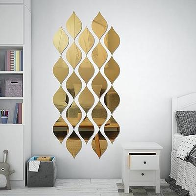 Removable Acrylic Mirror Wall Stickers Living Room 5 Pcs Teardrop Mirror  Acrylic Decals for Wall Decorations Acrylic DIY Home Wall Art Decorative  for Bedroom Bathroom Kitchen Gold (Drop) - Yahoo Shopping