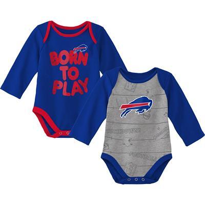 Newborn & Infant Royal/Red Buffalo Bills Too Much Love Two-Piece Bodysuit  Set