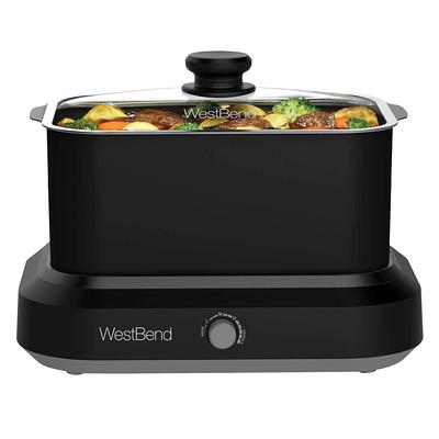 West Bend 10-Qt. Double Up Air Fryer with 15 Presets & Easy-View Windows, Black