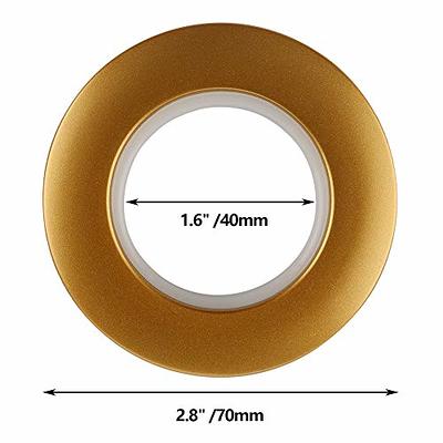 32 Pack Curtain Grommets,DeSS Inner Diameter 1-9/16(40mm) Curtain Eyelet  Rings Nanoscale Low Noise Roman Ring (Matt Gold)