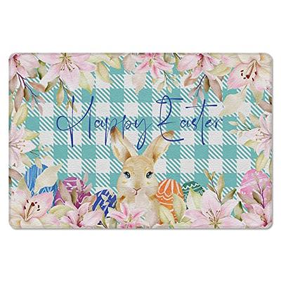  Doormat Indoor Outdoor Entrance 18x30, Happy