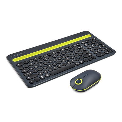 onn. Multi-Device Wireless Full Size Keyboard and 3-Button Mouse Set -  Yahoo Shopping