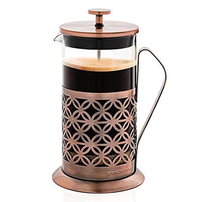 Jineelo French Press Coffee Maker, Copper 304 Stainless Steel Coffee Press  With 4 Filter Screens, Cold Brew Coffee & Tea Press Glass For Camping,  Travel & Gifts. 34 Ounce. - Yahoo Shopping