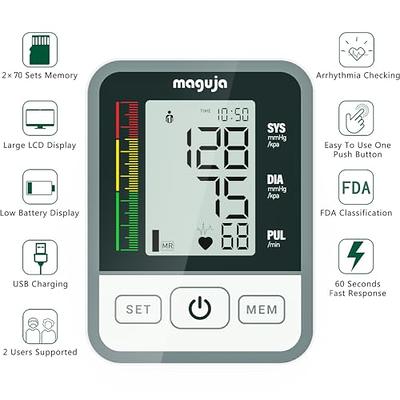 OMRON Silver Blood Pressure Monitor, Upper Arm Cuff, Digital Bluetooth Blood  Pressure Machine, Stores Up To 80 Readings - Yahoo Shopping