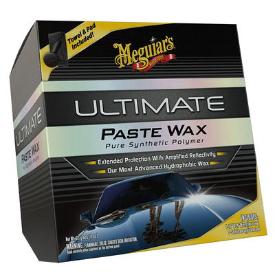 Meguiars G210608 Ultimate Paste Wax Long-Lasting Easy to Use Synthetic Wax,  8 oz