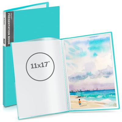 6 Pack Binder with Plastic Sleeves 40 Pocket Art Portfolio Presentation  Book Binder 8.5 x 11 Inch Art Portfolio Folder with Clear Sheet Protector