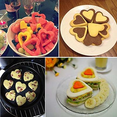 9 Pcs Vegetable cutter shapes Set fruit and Cookie Stamps Mold cookie cutter  Decorative Food for kids baking