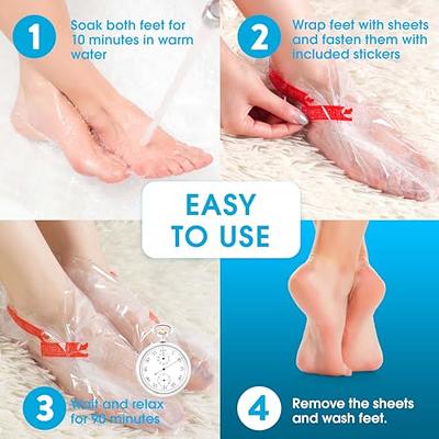 Foot Peel Mask (3 Pairs) - Foot Mask for Baby Soft Skin - Remove Dead Skin,  Dry, Cracked Feet & Callus, Foot Spa, Made with Aloe Vera Extract for