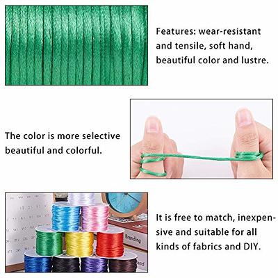 PH PandaHall 100 Yards 2mm Satin Rattail Cord Nylon String Trim Silk Cord Beading  String for Friendship Bracelet Necklace Chinese Knot Macramé Trim Dream  Catchers Braid Hair 10 Color - Yahoo Shopping