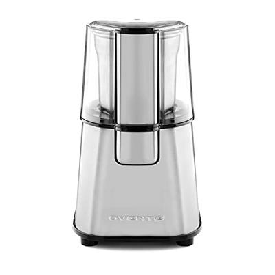 Kaffe Electric Coffee Grinder with Cleaning Brush - Silver