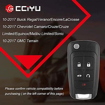 Keyless2Go Replacement Keyless Remote 4 Button Flip Car Key Fob for OHT01060512