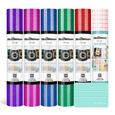  TECKWRAP Permanent Adhesive Vinyl Bundle for Crafting