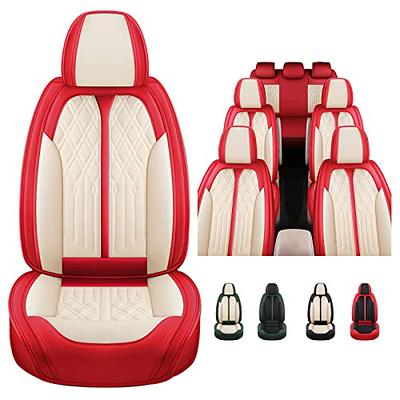 Cream Car Accessories White Car Seat Covers Set for Women Car