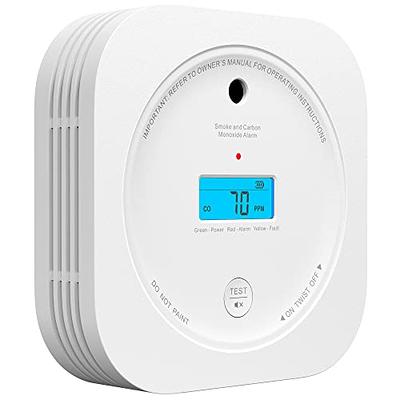 X-Sense Smoke and Carbon Monoxide Detector Combo, Wireless Interconnected  Combination Smoke and Carbon Monoxide Detector with LCD Display & 10-Year