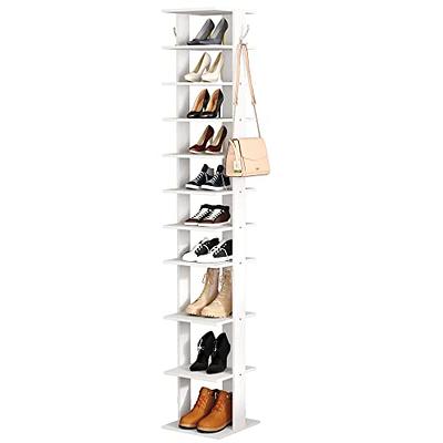 Smilemart Metal Multipurpose Entryway Hall Tree with 3-Tier Shoe Rack, Black