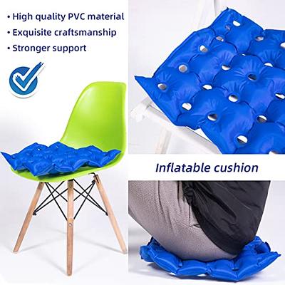 Waffle Cushion Pressure Relief for Pressure Sores, Tailbone Pain  Relief,Inflatable Seat Air Cushion for Chair to Relife Back Pain