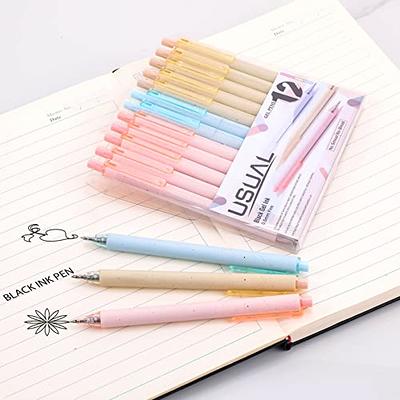 Chinco Gel Ink Pens Quick Dry Ink Pens Retractable Ink Pens Bulk Rolling  Ball Gel Ink Pens Fine Point Smooth Writing Pens 0.5 mm for School Office