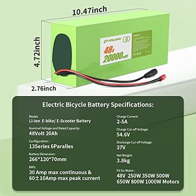 Free Shipping 250W 350W 500W Lithium ion 36v 48v E-bike battery