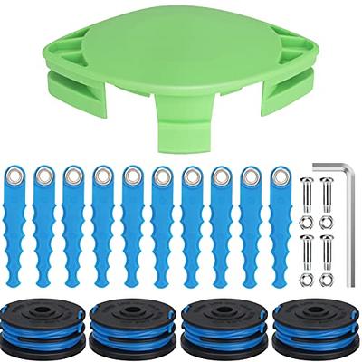 YWTESCH Trimmer Replacement Spool Cap Covers Compatible for Black+decker Trimmer,4 Pack ( 4 Spool Cap+4 Spring )
