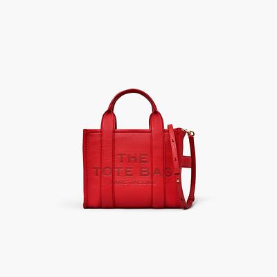 Marc Jacobs The Leather Micro Tote Bag True Red
