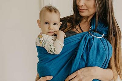 Hip Baby Wrap Ring Sling Baby Carrier - Extra Soft Bamboo Linen