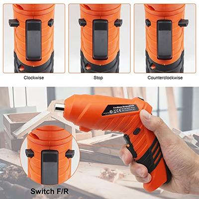 Electric Drill Set Power Cordless Screwdriver,Rechargeable Battery