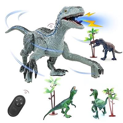 Remote-controlled Dinosaur Velociraptor Sound Roaring Blue