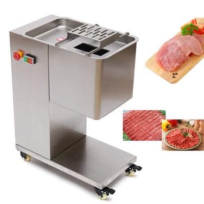 VEVOR 0.12 in. Commercial Meat Cutter Machine Stainless Steel with Pulley  800 Watt Electric Food Cutting Slicer for Restaurant TSQPJ000000000001V1 -  The Home Depot