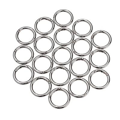 VILLCASE 20 Pcs Small Round Carabiner Clip Open Jump Rings for Keychains  Small Jump Rings Jump Lock Rings Carabiner Clip Small Large Round Carabiner Key  Rings Stainless Steel Accessories - Yahoo Shopping