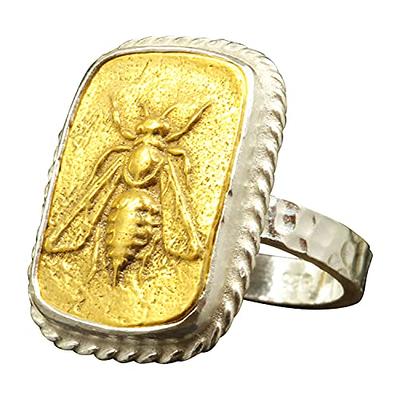  Simple 18k Gold plated Rings for Teen Girls White