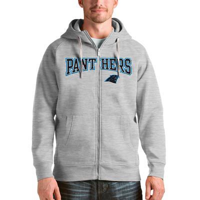 Women's Antigua Camo Carolina Panthers Wordmark Absolute Full-Zip Hoodie